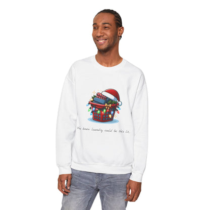 Festive Glowing Laundry Sweatshirt