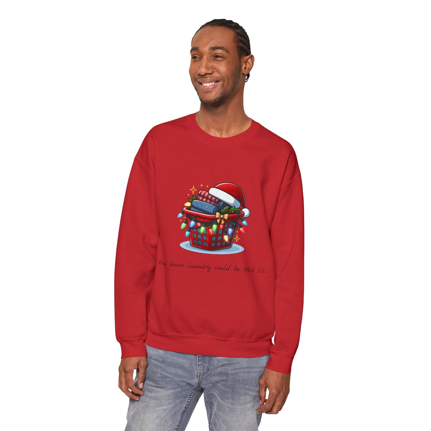 Festive Glowing Laundry Sweatshirt