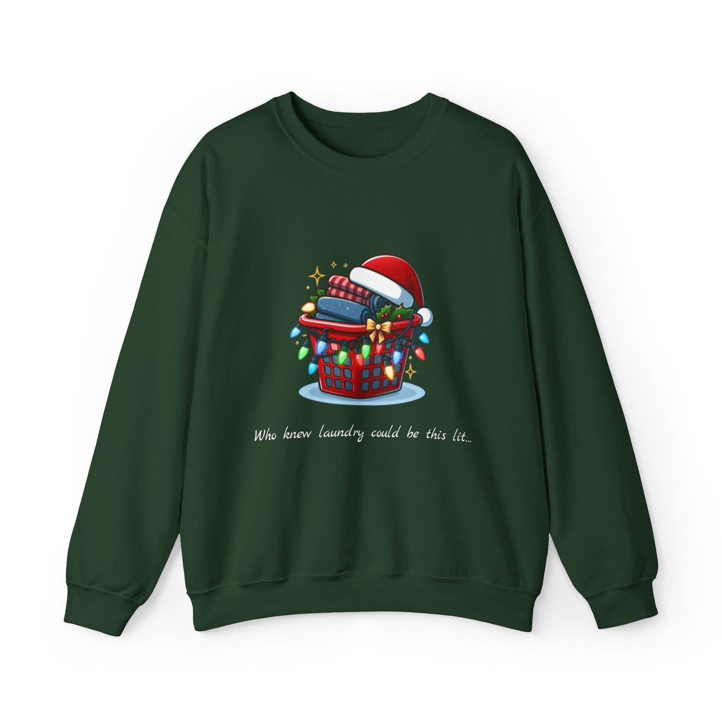 Festive Glowing Laundry Sweatshirt